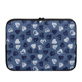 Heart Denim Jeans Pattern Print Laptop Sleeve