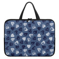 Heart Denim Jeans Pattern Print Laptop Sleeve With Handle