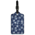 Heart Denim Jeans Pattern Print Luggage Tag