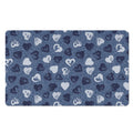 Heart Denim Jeans Pattern Print Polyester Doormat