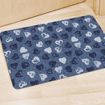 Heart Denim Jeans Pattern Print Polyester Doormat