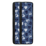 Heart Denim Jeans Pattern Print Refrigerator Handle Covers