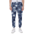 Heart Denim Jeans Pattern Print Joggers