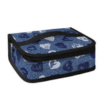Heart Denim Jeans Pattern Print Small Lunch Bag
