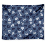 Heart Denim Jeans Pattern Print Tapestry