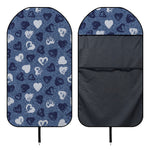 Heart Denim Jeans Pattern Print Waterproof Car Seat Cover