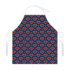 Heart Knitted Pattern Print Adjustable Apron