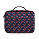 Heart Knitted Pattern Print Briefcase Bible Bag