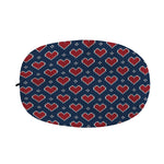 Heart Knitted Pattern Print Car Side Mirror Covers