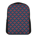 Heart Knitted Pattern Print Casual Backpack