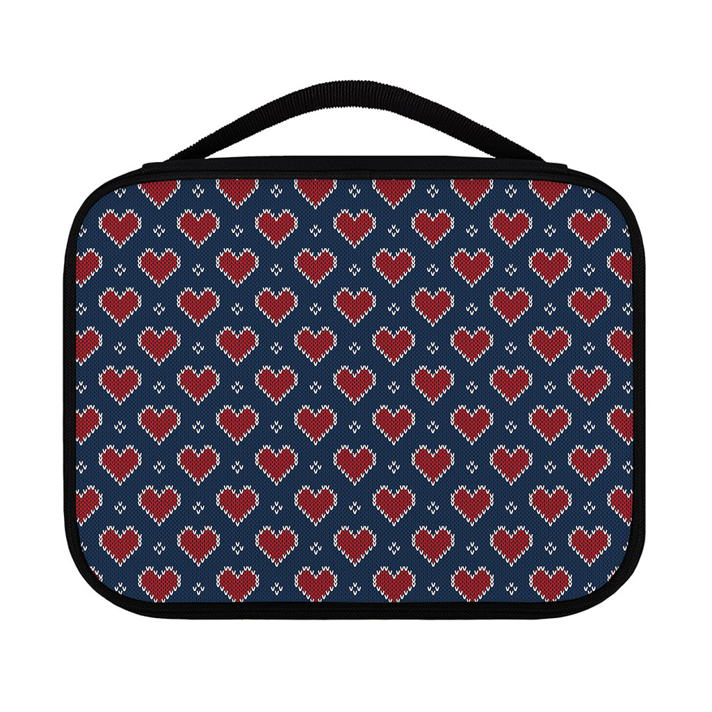 Heart Knitted Pattern Print Classic Bible Case