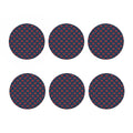 Heart Knitted Pattern Print Coaster Set