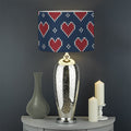 Heart Knitted Pattern Print Drum Lamp Shade
