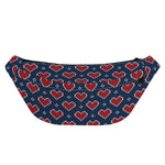 Heart Knitted Pattern Print Fanny Pack