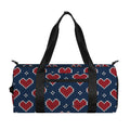 Heart Knitted Pattern Print Gym Bag