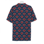 Heart Knitted Pattern Print Hawaiian Shirt
