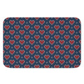 Heart Knitted Pattern Print Indoor Door Mat