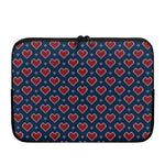 Heart Knitted Pattern Print Laptop Sleeve