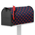 Heart Knitted Pattern Print Mailbox Cover
