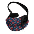 Heart Knitted Pattern Print Pet Sling Carrier