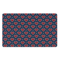 Heart Knitted Pattern Print Polyester Doormat