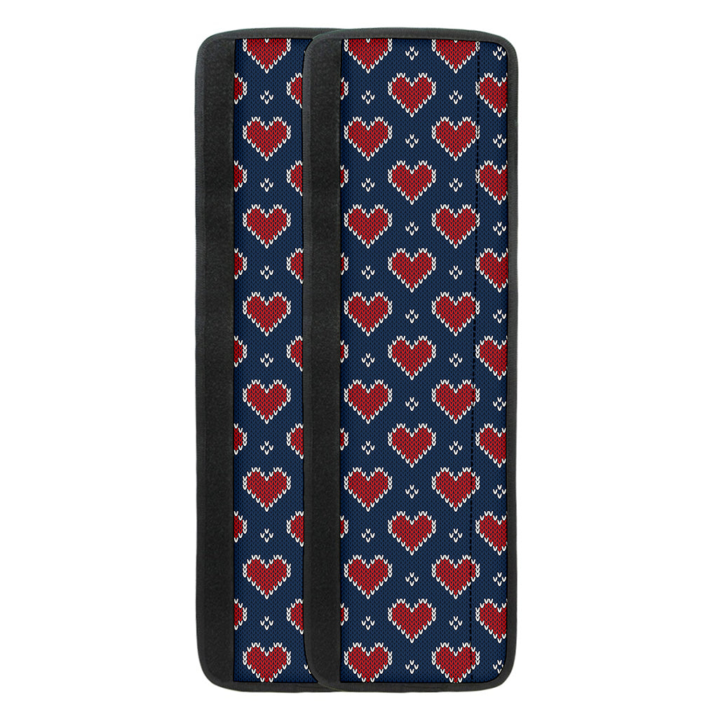 Heart Knitted Pattern Print Refrigerator Handle Covers