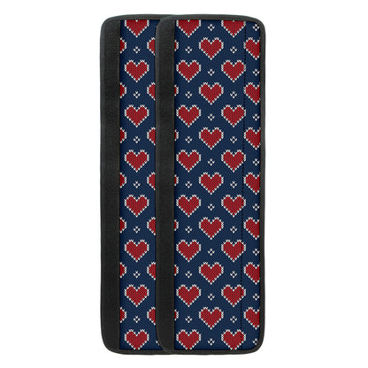 Heart Knitted Pattern Print Refrigerator Handle Covers
