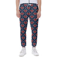 Heart Knitted Pattern Print Joggers