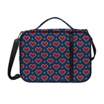 Heart Knitted Pattern Print Shoulder Strap Bible Bag