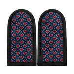 Heart Knitted Pattern Print Skillet Handle Cover