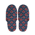 Heart Knitted Pattern Print Slippers