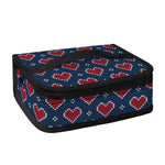 Heart Knitted Pattern Print Small Lunch Bag