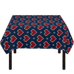Heart Knitted Pattern Print Tablecloth