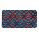 Heart Knitted Pattern Print Towel