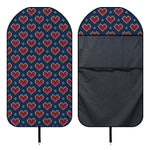 Heart Knitted Pattern Print Waterproof Car Seat Cover