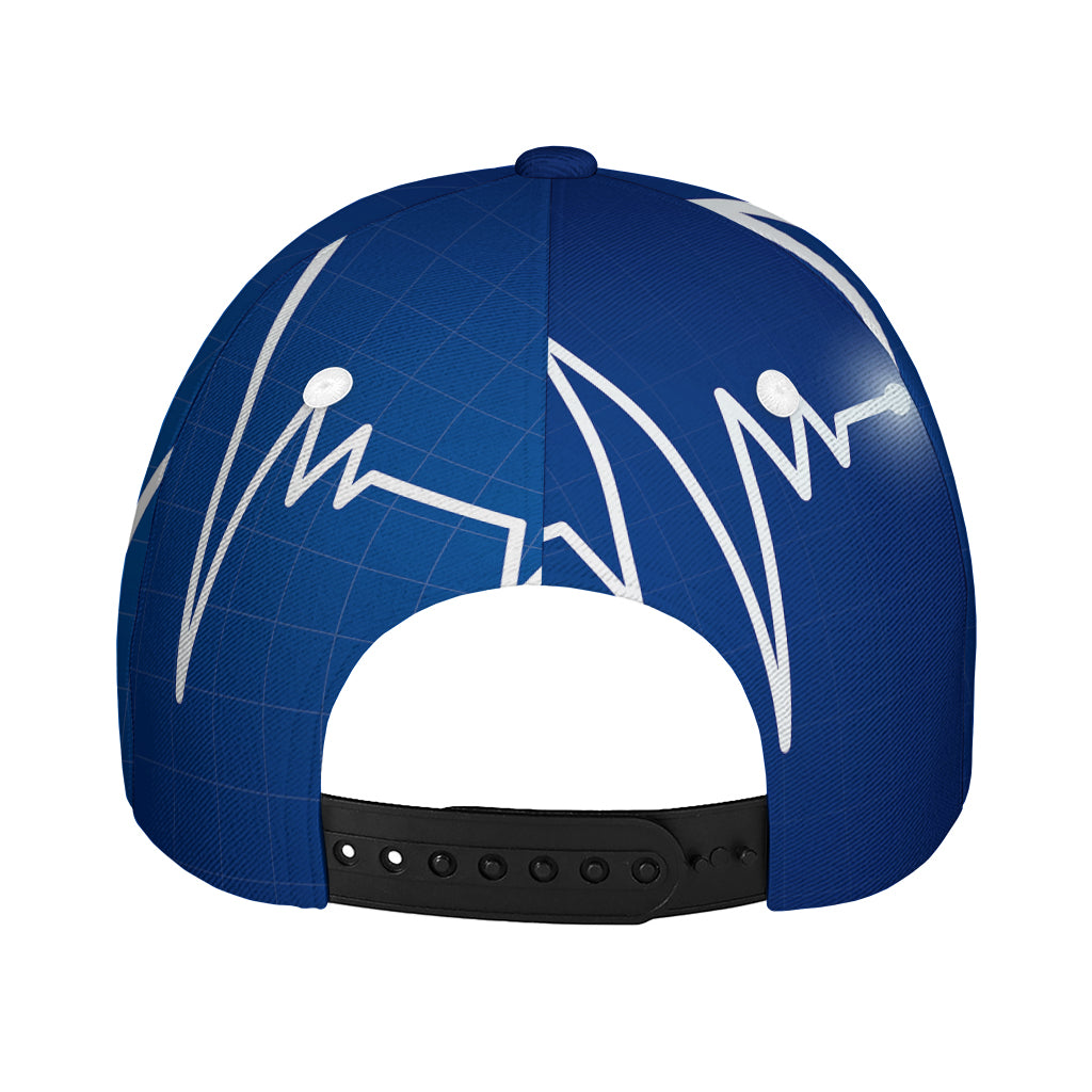 Heartbeat Cardiogram Print Baseball Cap