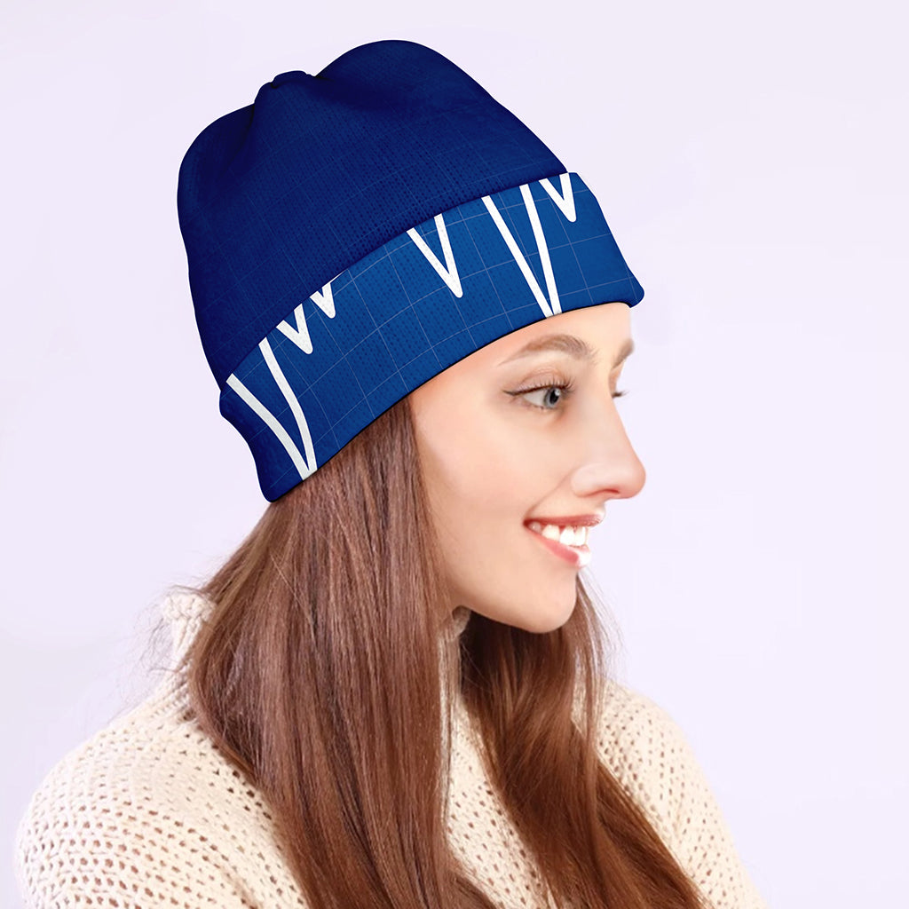 Heartbeat Cardiogram Print Beanie