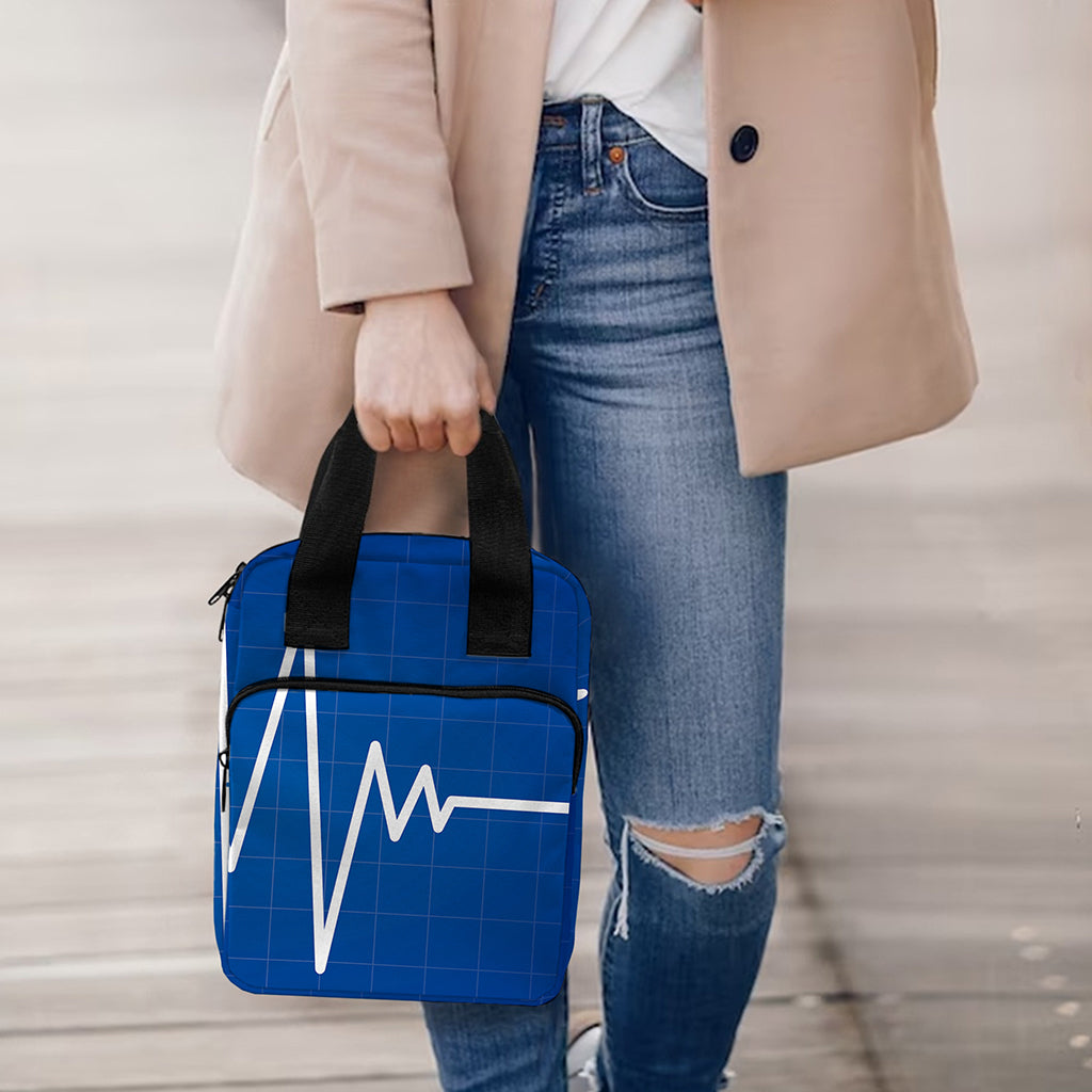 Heartbeat Cardiogram Print Bible Tote Bag
