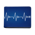 Heartbeat Cardiogram Print Bifold Wallet