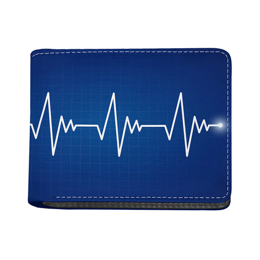 Heartbeat Cardiogram Print Bifold Wallet