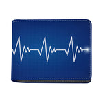 Heartbeat Cardiogram Print Bifold Wallet