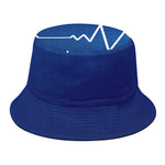 Heartbeat Cardiogram Print Bucket Hat