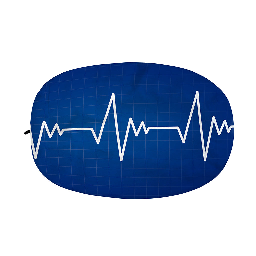 Heartbeat Cardiogram Print Car Side Mirror Covers