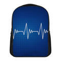 Heartbeat Cardiogram Print Casual Backpack