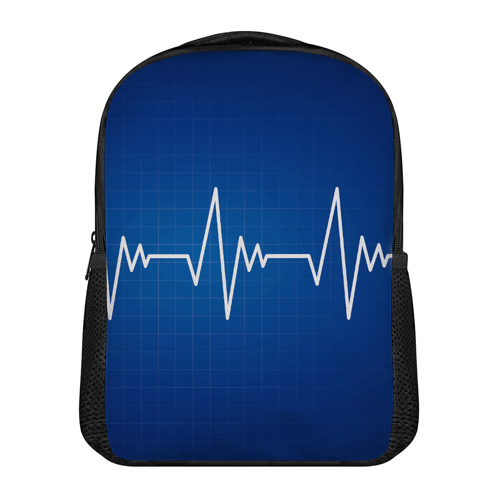 Heartbeat Cardiogram Print Casual Backpack
