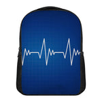 Heartbeat Cardiogram Print Casual Backpack