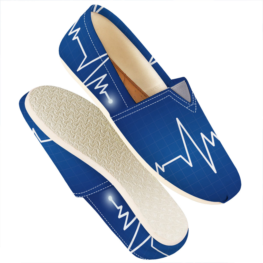 Heartbeat Cardiogram Print Casual Shoes