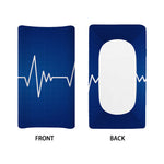 Heartbeat Cardiogram Print Changing Pad Cover