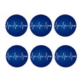 Heartbeat Cardiogram Print Coaster Set