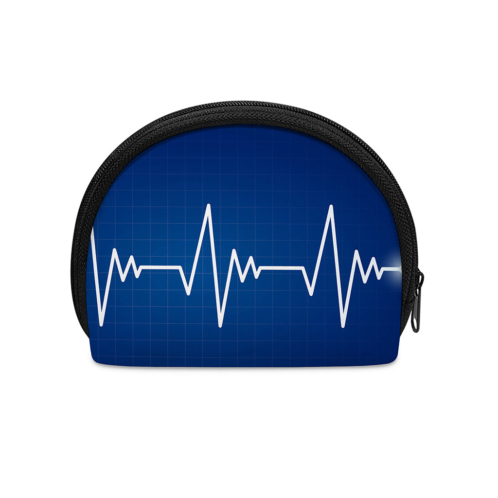 Heartbeat Cardiogram Print Coin Purse